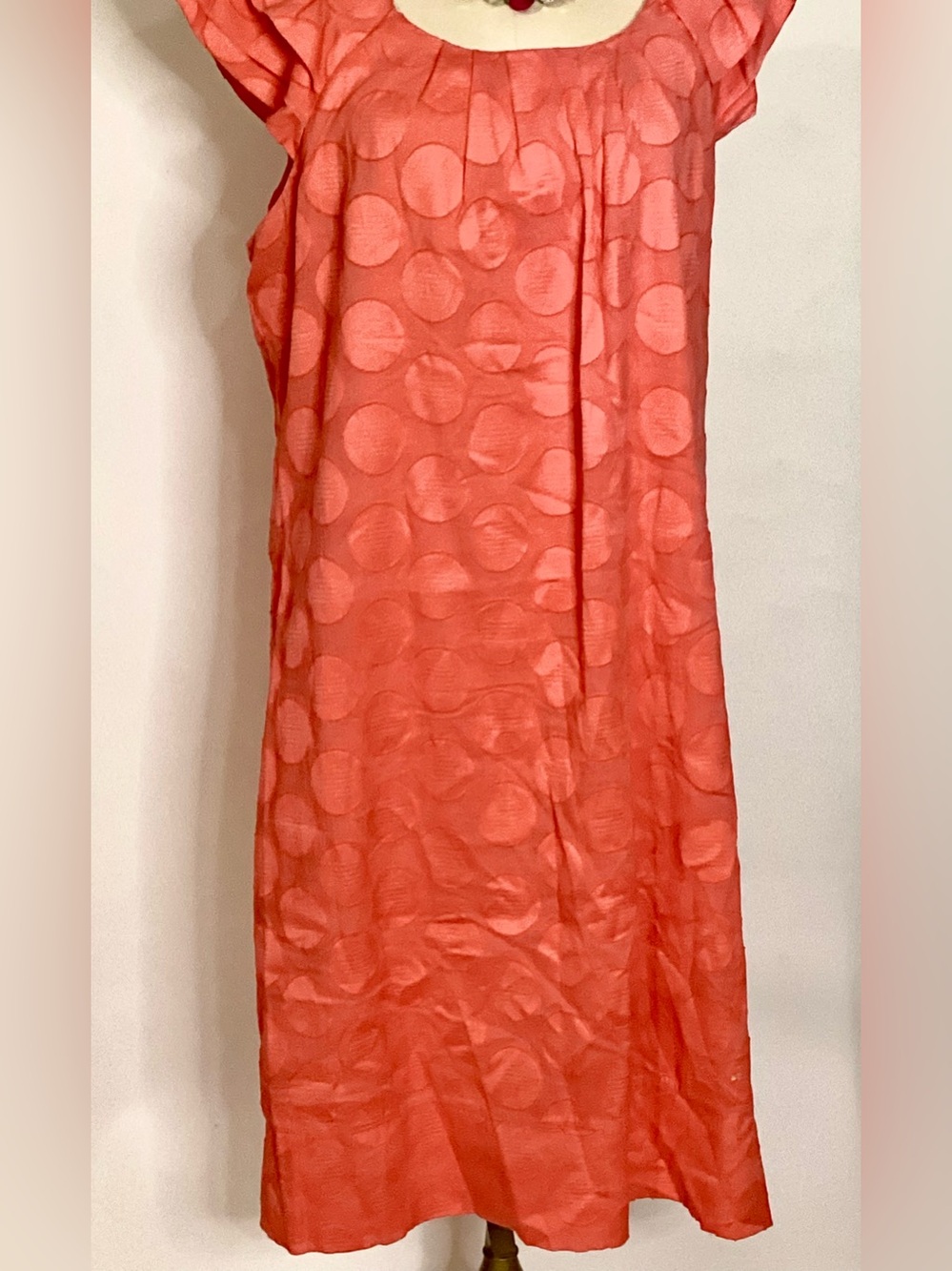 Rabbit Rabbit Rabbit Deep Coral Midi Dress - Picture 4 of 10